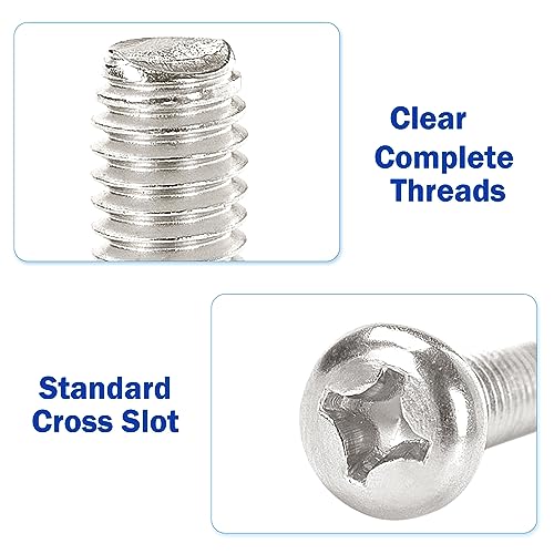 M4 x 10mm Stainless Steel TV Mounting Screws - 10 Pack