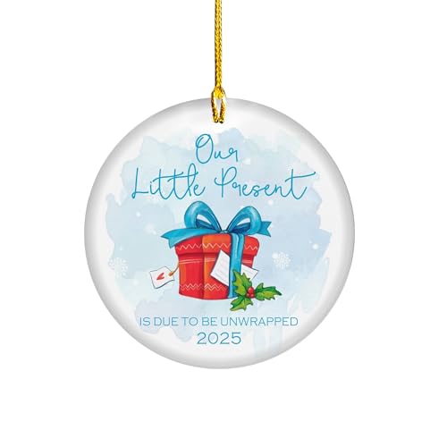 Pregnancy Announcement Baby Bump Ornament - Expecting Parents Gift