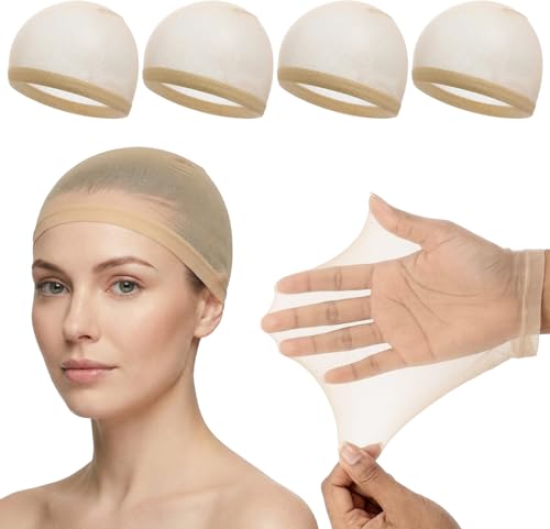 HD Wig Caps for Women - Ultra-Thin Stretchy Nylon Breathable Skull Cap