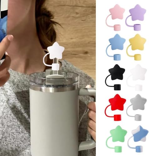 Cute Silicone Star Straw Cap for Stanley 30 & 40 Oz Cups