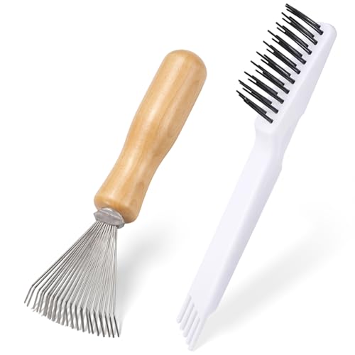 Hair Brush Cleaner Tool Set - 2 Piece Portable Comb Cleaner