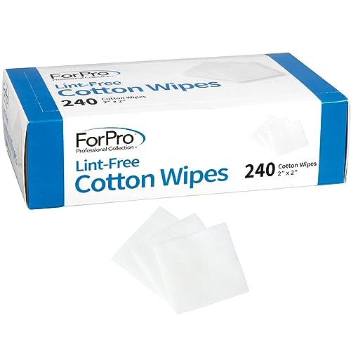 ForPro Lint-Free Cotton Wipes 100% Pure Cotton Gauze 240-Count