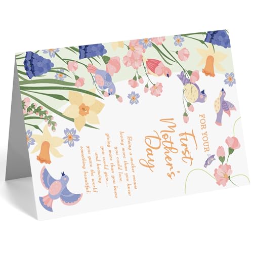 Funny First Mother's Day Card - Cute Gift for New Moms