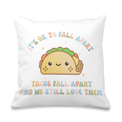 Mental Health Pillow Covers 18x18 - Flannel Funny Decor (Mentel Health8)