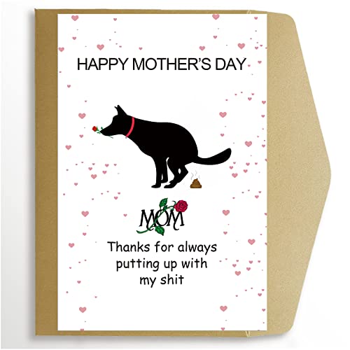 Funny Mother's Day Card for Dog Moms | Snarky Greeting Card