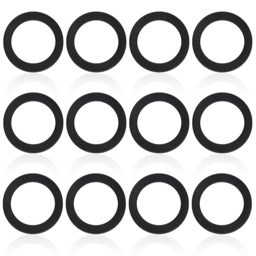 12pcs No.2 Fuel Cap Seals for Coleman 220 Lanterns, Black Fluorine Rubber Lanterns and Stoves Fuel Cap Replacement
