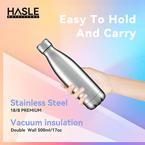 HASLE OUTFITTERS 17oz Stainless Steel Insulated Water Bottle