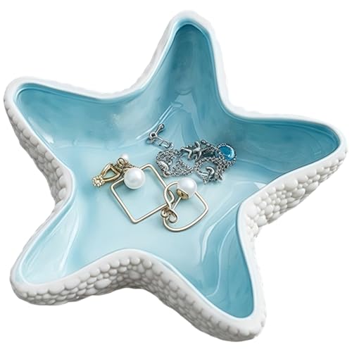 Starfish Jewelry Tray - Ceramic Ring Holder & Trinket Dish