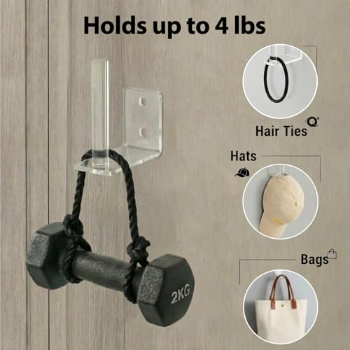 Clear Acrylic Baseball Cap Organizer - Floating Hat Rack (2 Pack)