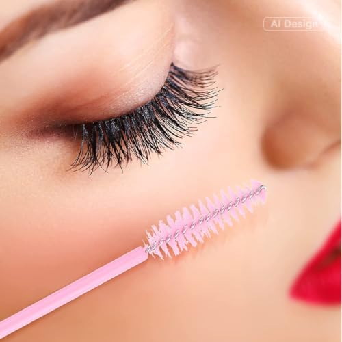 G2PLUS 100PCS Disposable Eyelash Brushes & Adjustable Mascara Wands