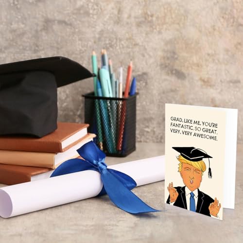 Funny Trump Graduation Card 2025 - Humorous Gift for Grads