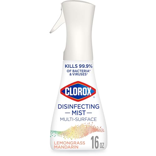 Clorox Disinfecting Mist Lemongrass Mandarin 1 Fl Oz Reusable Spray