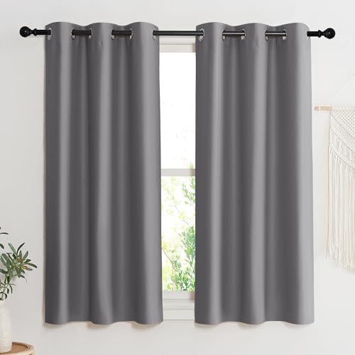 NICETOWN Thermal Insulated Blackout Curtain Panel - 42" x 45" - Gray