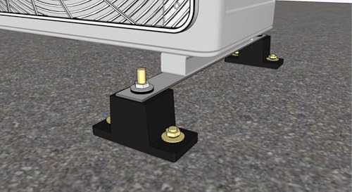 Anti-Vibration Rubber Mounting Brackets for Split AC with Expansion Screws