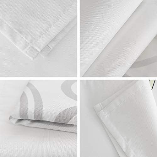 Farmhouse Cotton Linen Table Runner 16x72 Inches - Orange & Gray Rustic Decor