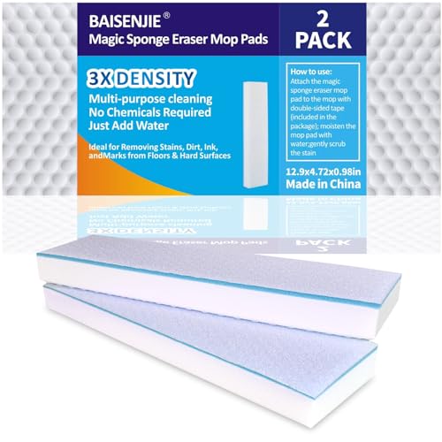 Magic Sponge Mop Pad Refill - 13" x 4.72" for Flat Mop Heads