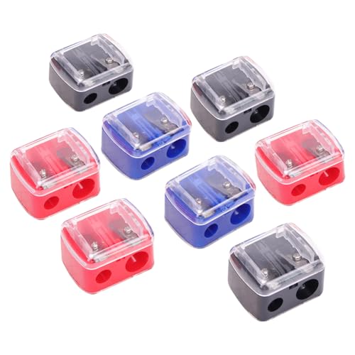 ccHuDE 10 Pcs Dual Hole Cosmetic Pencil Sharpener for Eyeliner