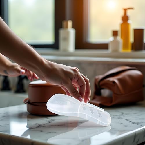 Transparent Portable Travel Shaver Holder & Manual Razor Protector Case