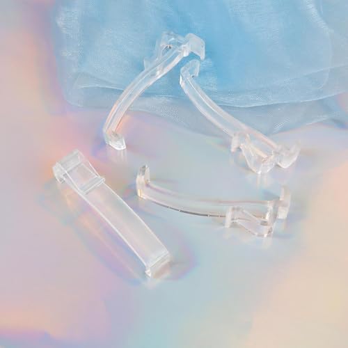 12 Clear Plastic Valance Clips for 2.45" Horizontal Blinds