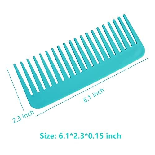 NuAngela Wide Tooth Hair Comb No Static Detangling Shower Comb for Curly Hair