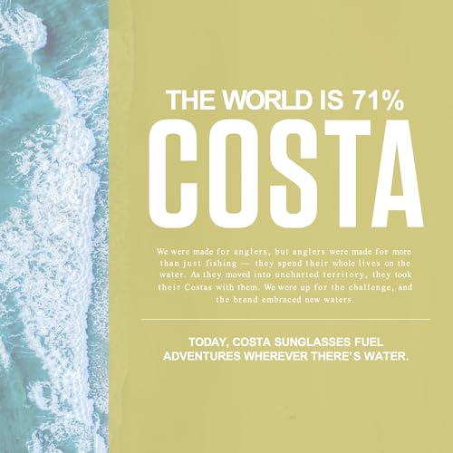 Costa Del Mar 5x7 Recycled Microfiber Cleaning Cloth - Vintage Fish Blue