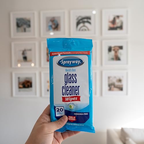 Sprayway Ammonia-Free Glass Cleaner Wipes - 20 Count, Fresh Scent