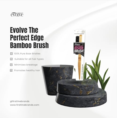 Evolve Perfect Edge Brush with 100% Pure Boar Bristles