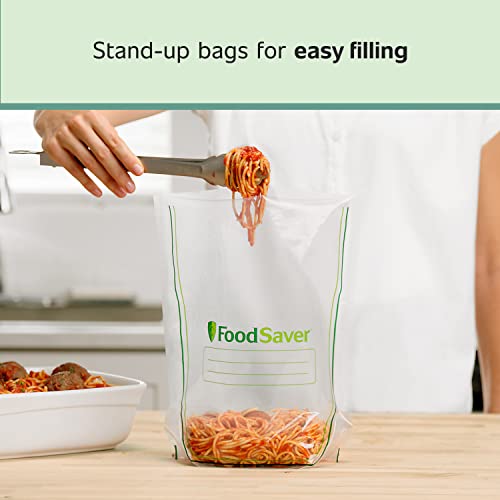 FoodSaver Easy Fill 1-Gallon Vacuum Sealer Bags - 40 Count (Pack of 4)