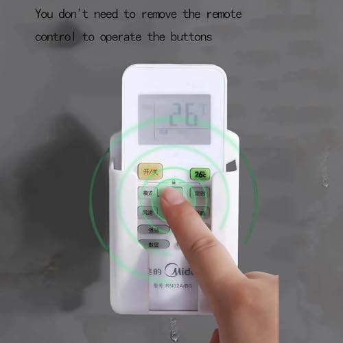 6-Pack Remote Control Organizer Wall Adhesive Storage Holder