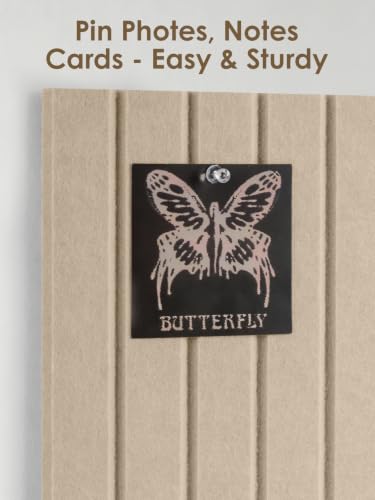 Oatmeal Gray Felt Bulletin Board Tiles - 2 Pack for Small Spaces