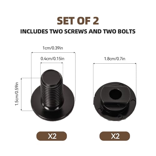 4 Pcs Replacement Bolts & Grommets for La-Z-Boy Rocker Recliner Leg Rest
