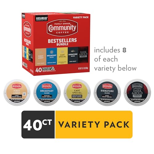 Community Coffee Bestsellers Variety Pack - 40 K-Cup® Pods