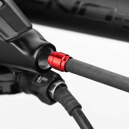 4 sets Bicycle Brake Olive Connecting Insert Kit for Avid SRAM Bike Hydraulic Disc StealthamaJig Brake Hose STEALTH-A-MAJIG Quick Install, Red