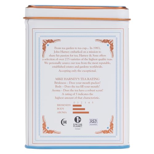 Harney & Sons Earl Grey Supreme Black Tea - 20 Sachets Pack of 2 - All Natural, Bergamot & White Tea Blend