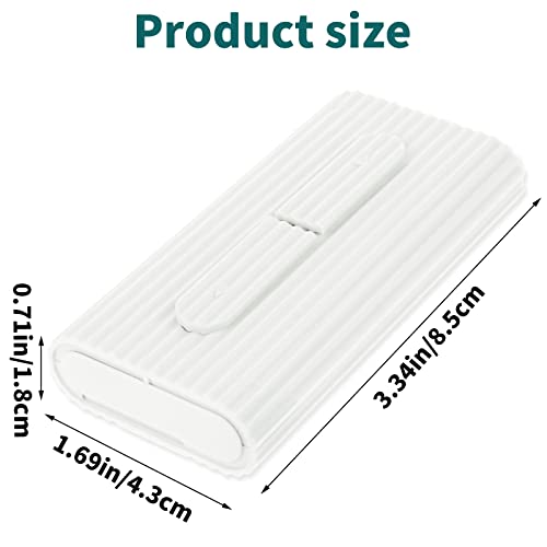 Automatic Dental Floss Pick Dispenser and Portable Travel Storage Case with 10 Refillable Floss Picks