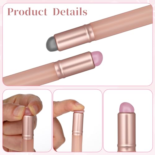 Abeillo 2PCS Ombre Nail Brush, Reusable Silicone Gradient Nail Art Tool