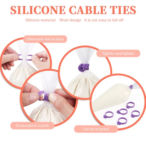 24 Inch Disposable Piping Bags - 50 Pack Heavy Duty Frosting Bags