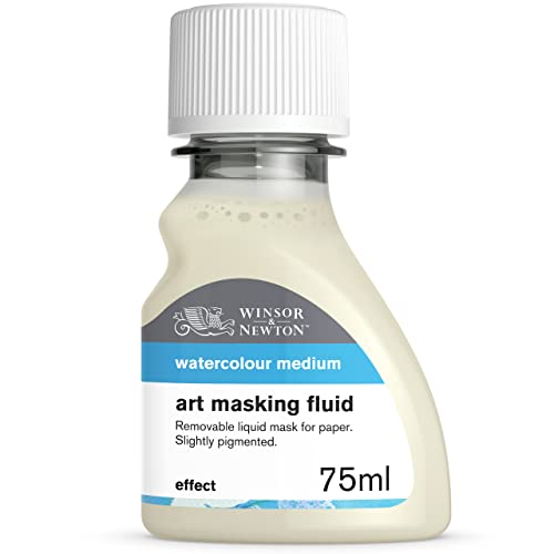 Winsor & Newton Art Masking Fluid, 75ml Bottle for Watercolor Painting