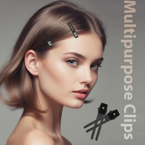 Metal Double Prong Curl Clips 1.8 Inch Alligator Hair Clips 26 Pcs