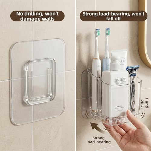 Wall-Mounted Compartmentalized Storage Rack for Toiletries