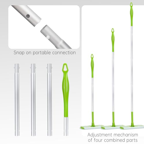 KIMIFACA Extra Long Detachable Mop Handle Compatible with Swiffer Mops