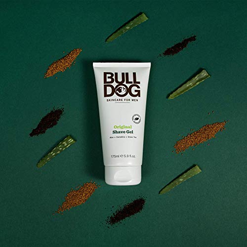 Bulldog Original Shave Gel for Men with Aloe Vera and Green Tea 5.9 oz
