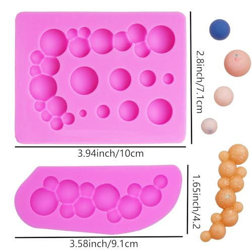Silicone 3D Pearl Chocolate Molds Set - Cake Decorating Supplies