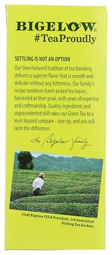 Bigelow Green Tea with Jasmine, 28 Individually Wrapped Tea Bags