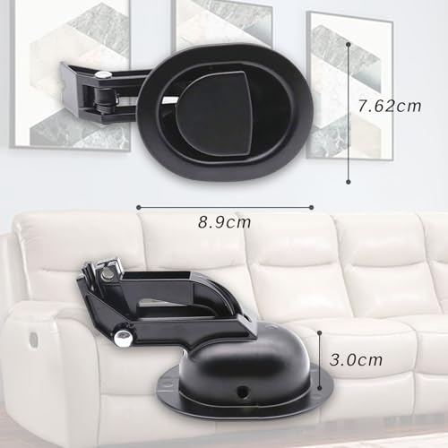 Universal Recliner Handle Replacement with Cable - Heavy Duty Zinc Alloy