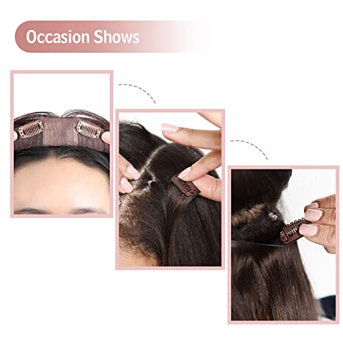 DOORES 2-Piece Blonde Metal Snap Clips for Hair Extensions 30mm