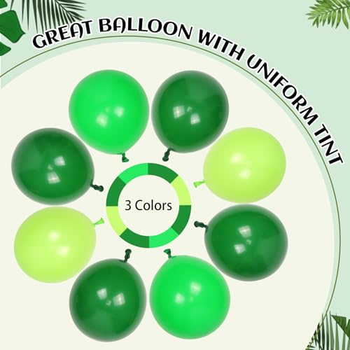 126pcs Dark Lime Green Balloon Arch Kit for Parties