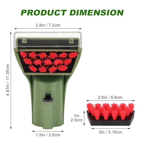 Sgizoku Little Green Machine Brush Set - 1 Tough Stain Brush + 2 Replacements for Bissell 1400B, 1425, 3860, 2290A