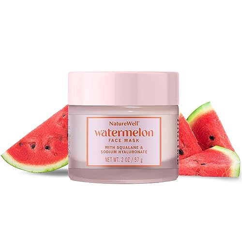 NATURE WELL Watermelon Face Mask with Squalane, 2 Oz Pack of 2