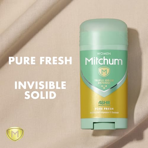 Mitchum Women Invisible Solid Antiperspirant Deodorant, Pure Fresh, 2.7 oz